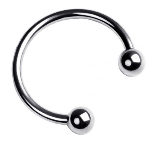 Серебристая подкова на головку пениса - ToyFa - купить с доставкой в Уссурийске