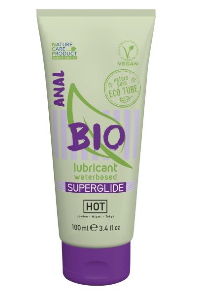 Интимный увлажняющий анальный гель BIO SuperGlide - 100 мл. - HOT - купить с доставкой в Уссурийске