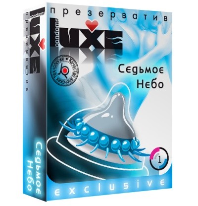 Презерватив LUXE  Exclusive  Седьмое небо  - 1 шт. - Luxe - купить с доставкой в Уссурийске