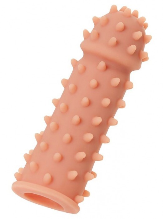 Телесная реалистичная насадка KOKOS Extreme Sleeve 03 с дополнительной стимуляцией - 12,7 см. - KOKOS - в Уссурийске купить с доставкой