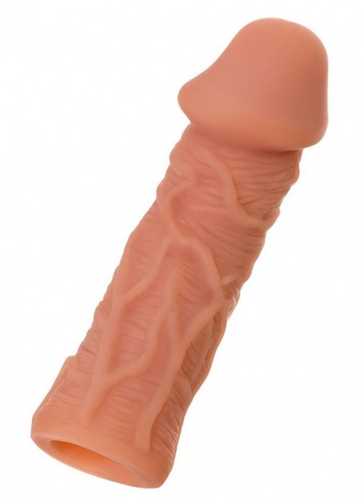 Телесная реалистичная насадка KOKOS Extreme Sleeve 05 с дополнительной стимуляцией - 12,7 см. - KOKOS - в Уссурийске купить с доставкой