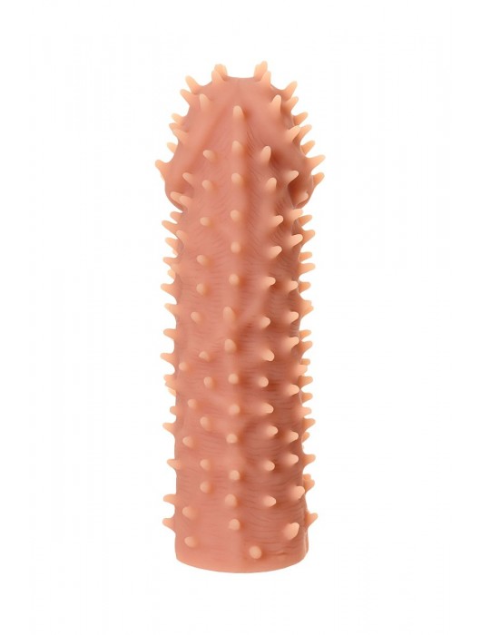 Телесная реалистичная насадка KOKOS Extreme Sleeve 07 с дополнительной стимуляцией - 12,7 см. - KOKOS - в Уссурийске купить с доставкой