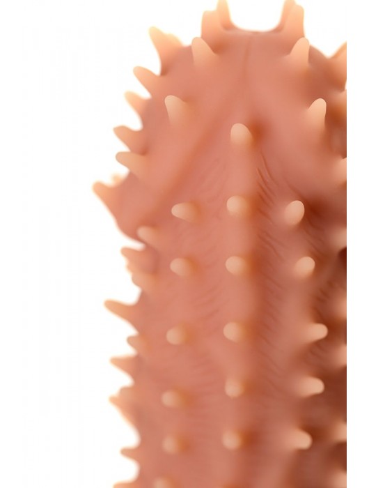 Телесная реалистичная насадка KOKOS Extreme Sleeve 07 с дополнительной стимуляцией - 12,7 см. - KOKOS - в Уссурийске купить с доставкой