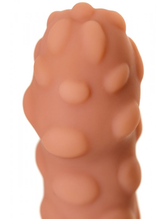 Телесная реалистичная насадка KOKOS Extreme Sleeve 11 с дополнительной стимуляцией - 12,7 см. - KOKOS - в Уссурийске купить с доставкой