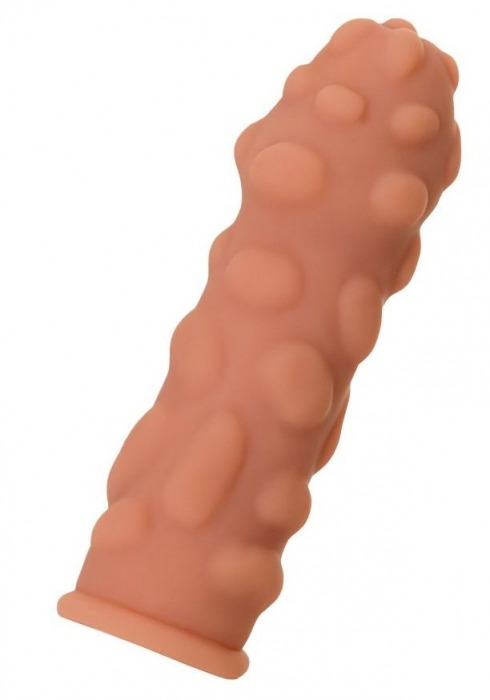 Телесная реалистичная насадка KOKOS Extreme Sleeve 11 с дополнительной стимуляцией - 12,7 см. - KOKOS - в Уссурийске купить с доставкой