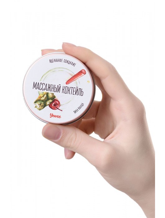 Массажная свеча «Массажный коктейль» с ароматом пина колады - 30 мл. - ToyFa - купить с доставкой в Уссурийске
