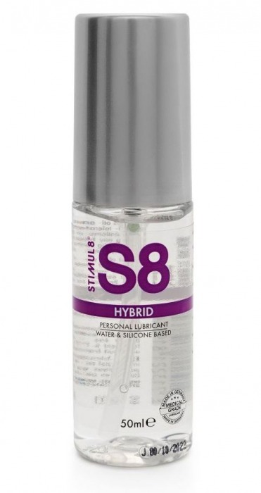 Cмазка на водно-силиконовой основе S8 Hybrid - 50 мл. - Stimul8 - купить с доставкой в Уссурийске