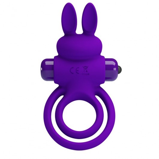 Фиолетовое эрекционное кольцо с вибростимуляцией клитора Vibrant Penis Ring III - Baile - в Уссурийске купить с доставкой
