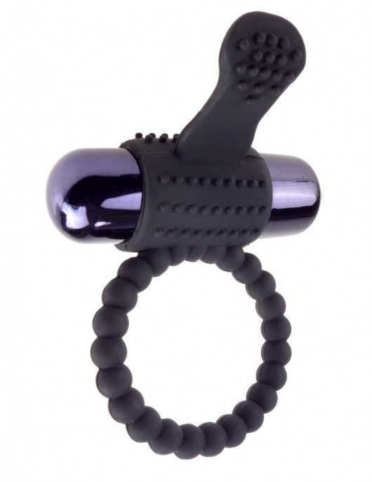 Черное эрекционное виброкольцо Vibrating Silicone Super Ring - Pipedream - в Уссурийске купить с доставкой