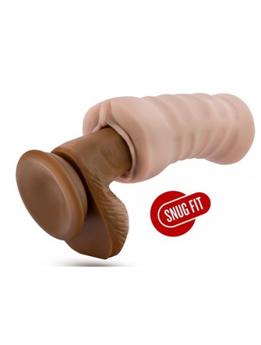 Телесный мастурбатор-вагина с вибропулей Ashley - Blush Novelties - в Уссурийске купить с доставкой