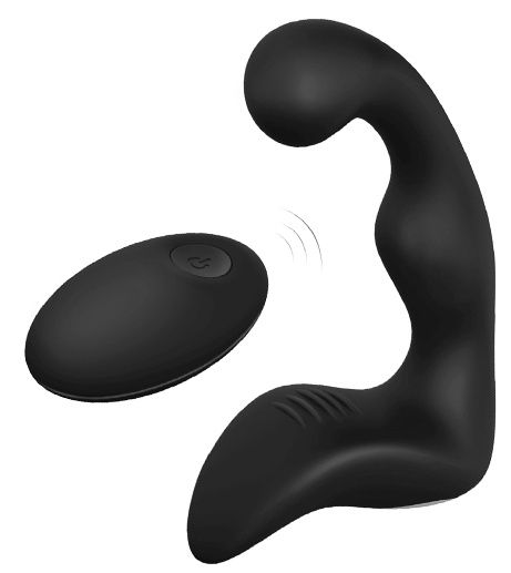 Черный вибромассажер простаты REMOTE BOOTY PLEASER - Dream Toys - в Уссурийске купить с доставкой