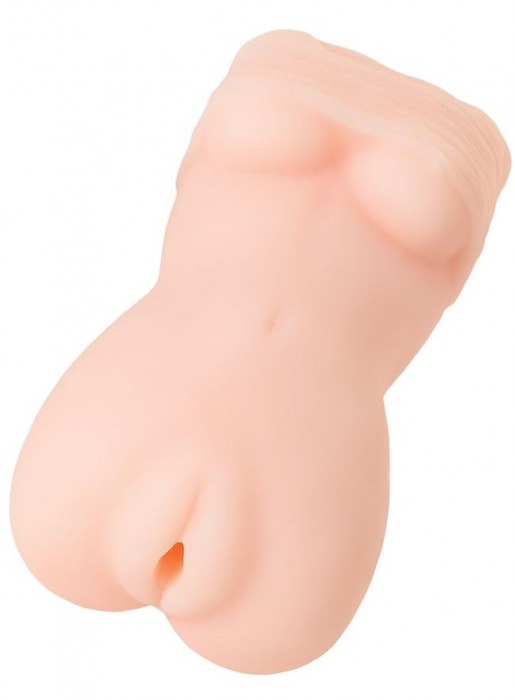 Телесный мастурбатор в виде женской фигурки - Toyfa Basic - в Уссурийске купить с доставкой