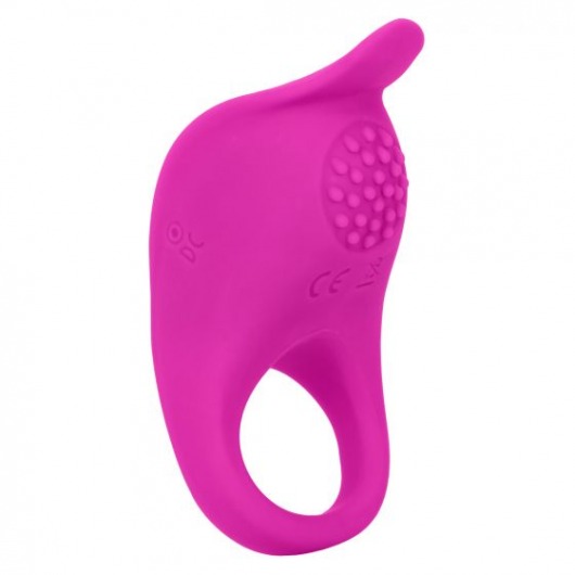 Ярко-розовое эрекционное виброкольцо Silicone Rechargeable Teasing Enhancer - California Exotic Novelties - в Уссурийске купить с доставкой