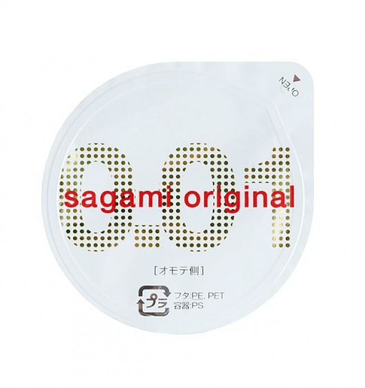 Супертонкий презерватив Sagami Original 0.01 - 1 шт. - Sagami - купить с доставкой в Уссурийске