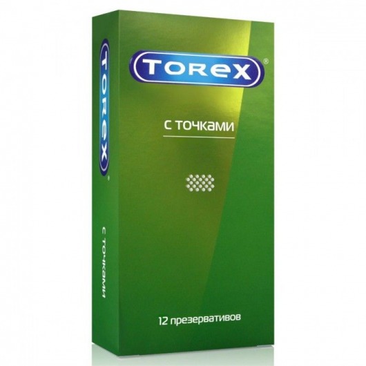 Текстурированные презервативы Torex  С точками  - 12 шт. - Torex - купить с доставкой в Уссурийске