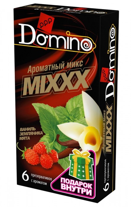 Ароматизированные презервативы DOMINO  Ароматный микс  - 6 шт. - Domino - купить с доставкой в Уссурийске