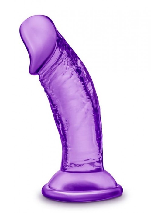 Фиолетовый фаллоимитатор на присоске SWEET N SMALL 4INCH DILDO - 11,4 см. - Blush Novelties