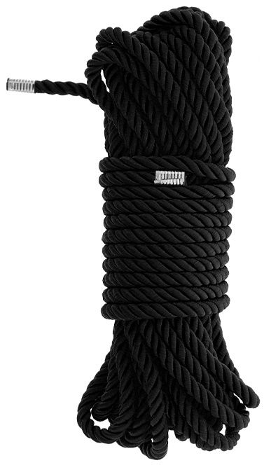 Черная веревка для бондажа BONDAGE ROPE - 10 м. - Dream Toys - купить с доставкой в Уссурийске