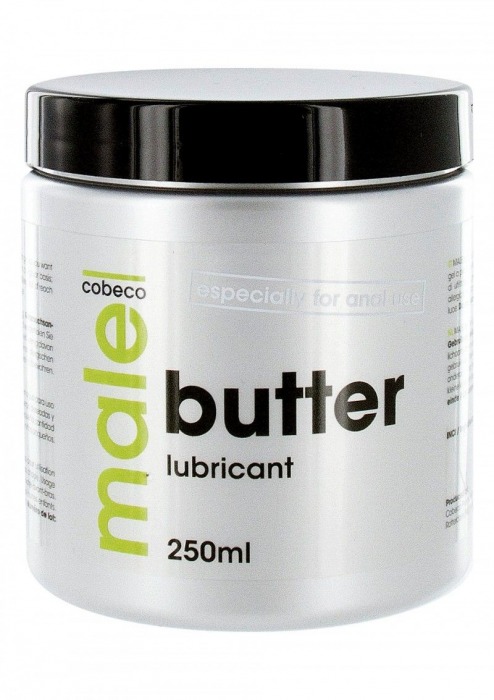 Анальный лубрикант MALE Cobeco Butter Lubricant - 250 мл. - Cobeco - купить с доставкой в Уссурийске