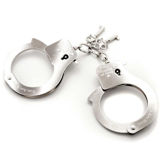 Металлические наручники Metal Handcuffs - Fifty Shades of Grey - купить с доставкой в Уссурийске