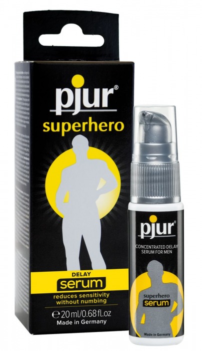 Сыворотка-пролонгатор pjur SUPERHERO Delay Serum - 20 мл. - Pjur - купить с доставкой в Уссурийске