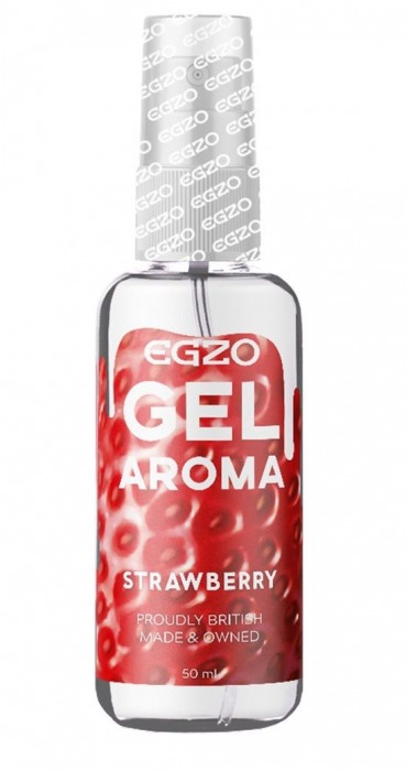 Интимный лубрикант EGZO AROMA с ароматом клубники - 50 мл. - EGZO - купить с доставкой в Уссурийске