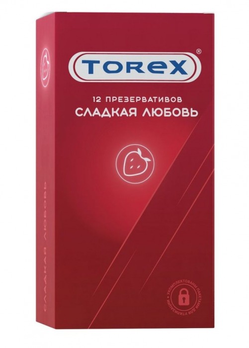 Презервативы Torex  Сладкая любовь  с ароматом клубники - 12 шт. - Torex - купить с доставкой в Уссурийске