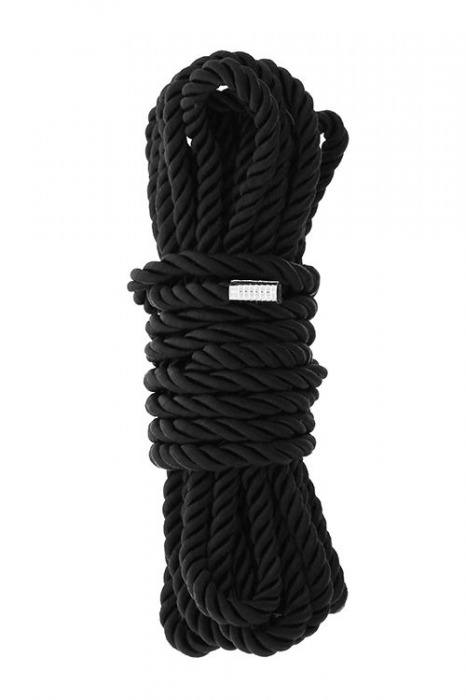 Черная веревка для шибари DELUXE BONDAGE ROPE - 5 м. - Dream Toys - купить с доставкой в Уссурийске