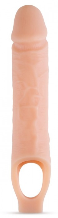 Телесный реалистичный фаллоудлинитель 10 Inch Silicone Cock Sheath Penis Extender - 25,4 см. - Blush Novelties - в Уссурийске купить с доставкой