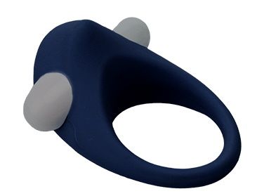 Гладкое синее эрекционное виброкольцо STIMU RING - Dream Toys - в Уссурийске купить с доставкой