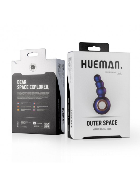 Фиолетовая анальная вибропробка Outer Space в виде елочки - 13,2 см. - ONE DC B.V.