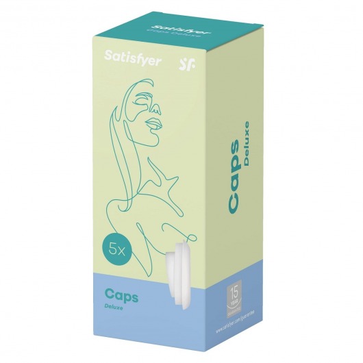 Комплект из 5 сменных насадок Deluxe Climax Tips - Satisfyer