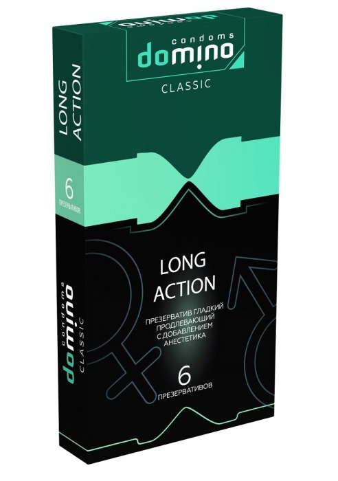 Презервативы с пролонгирующим эффектом DOMINO Classic Long action - 6 шт. - Domino - купить с доставкой в Уссурийске