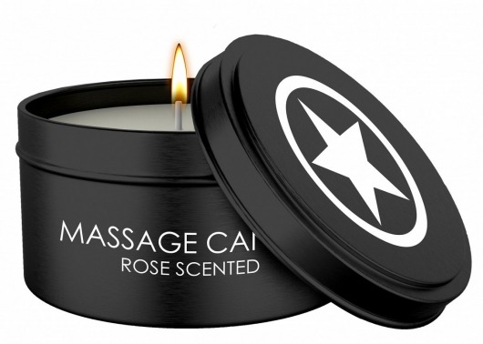 Массажная свеча с ароматом розы Massage Candle - Shots Media BV - купить с доставкой в Уссурийске