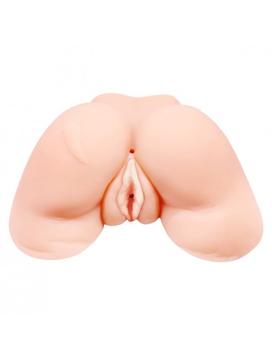 Телесная вибровагина Julie с 2 рабочими отверстиями - Baile - в Уссурийске купить с доставкой