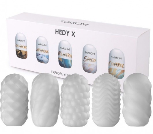 Набор из 5 мастурбаторов Hedy X5 Mixed - Svakom - в Уссурийске купить с доставкой