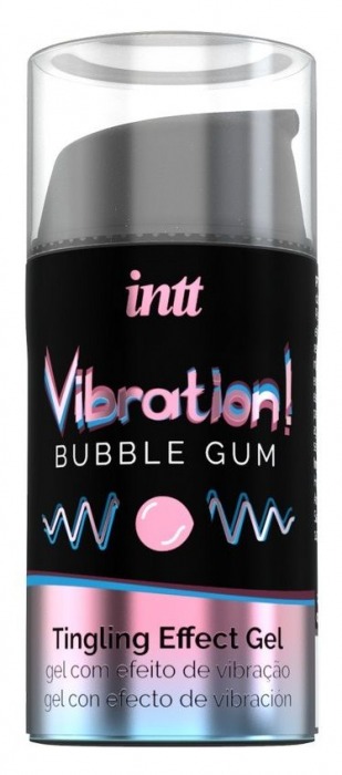 Жидкий интимный гель с эффектом вибрации Vibration! Bubble Gum - 15 мл. - INTT - купить с доставкой в Уссурийске