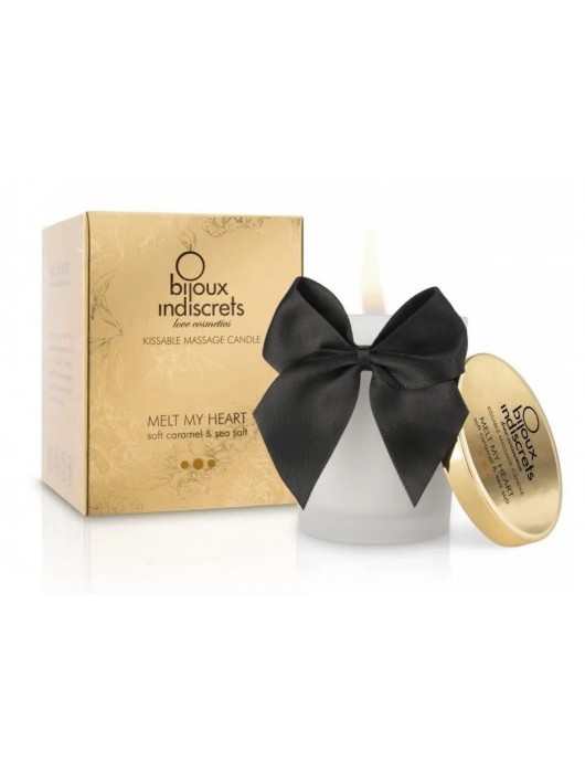 Массажная свеча Melt My Heart с ароматом карамели - 70 мл. - Bijoux Indiscrets - купить с доставкой в Уссурийске