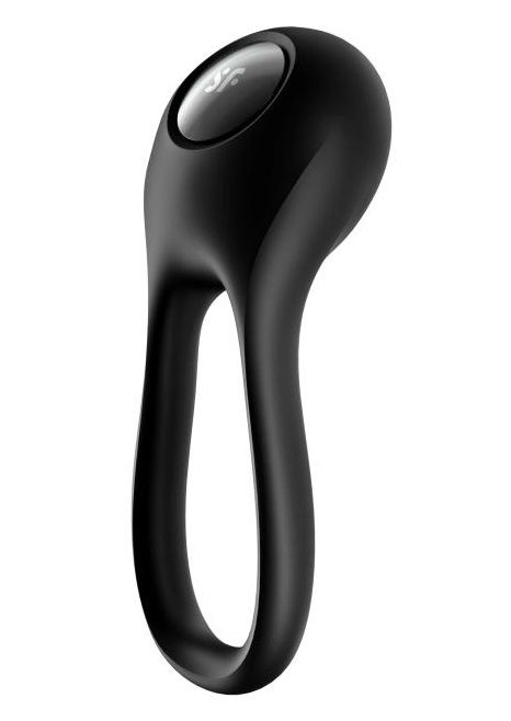 Черное эрекционное виброкольцо Majestic Duo - Satisfyer - в Уссурийске купить с доставкой
