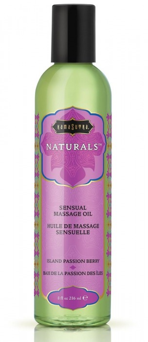 Массажное масло Naturals Island Passion Berry с ароматом тропических фруктов - 236 мл. - Kama Sutra - купить с доставкой в Уссурийске