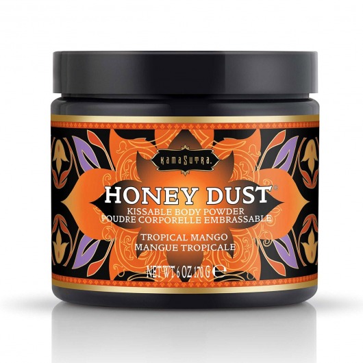 Пудра для тела Honey Dust Body Powder с ароматом манго - 170 гр. - Kama Sutra - купить с доставкой в Уссурийске