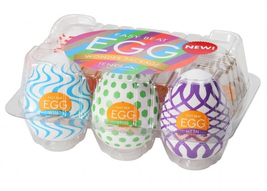 Набор из 6 мастурбаторов Tenga EGG IV с различным рельефом - Tenga - в Уссурийске купить с доставкой