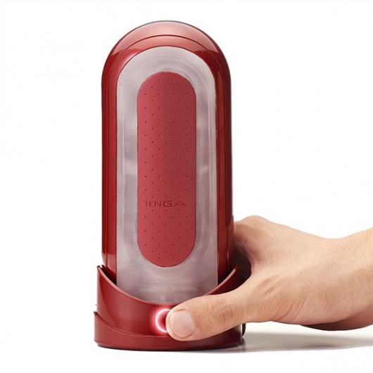 Красный мастурбатор Flip Zero Red   Warmer с подогревом - Tenga - в Уссурийске купить с доставкой