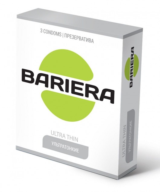 Ультратонкие презервативы Bariera Ultra Thin - 3 шт. - Bariera - купить с доставкой в Уссурийске