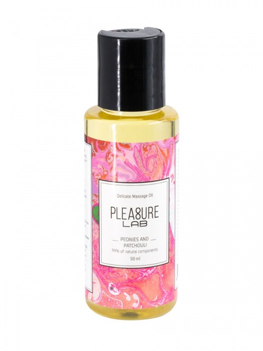 Массажное масло Pleasure Lab Delicate с ароматом пиона и пачули - 50 мл. - Pleasure Lab - купить с доставкой в Уссурийске