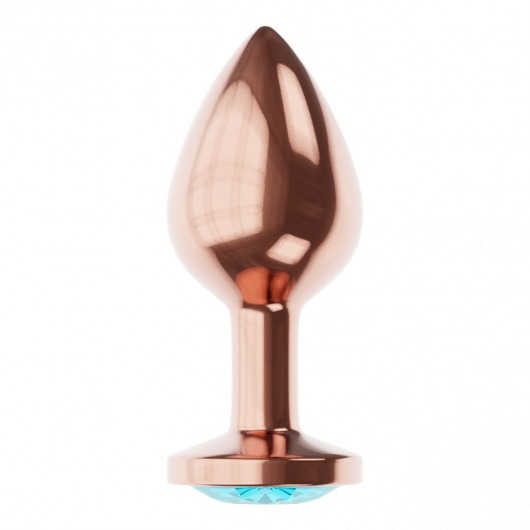 Пробка цвета розового золота с малиновым кристаллом Diamond Topaz Shine L - 8,3 см. - Lola Games - купить с доставкой в Уссурийске