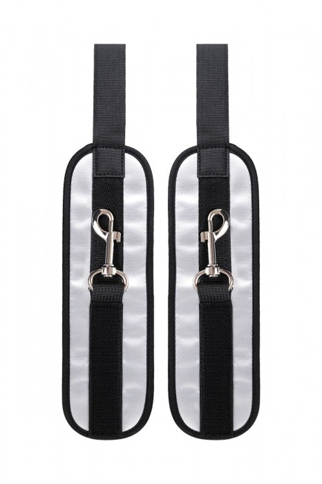 Серебристо-черные наручники Anonymo - ToyFa - купить с доставкой в Уссурийске