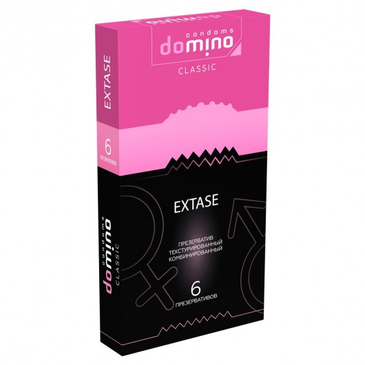 Презервативы с точками и рёбрышками DOMINO Classic Extase - 6 шт. - Domino - купить с доставкой в Уссурийске