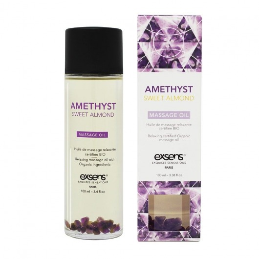 Органическое массажное масло AMETHYST SWEET ALMOND - 100 мл. - Exsens - купить с доставкой в Уссурийске