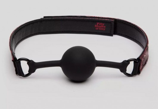 Кляп-шар на двусторонних ремешках Reversible Silicone Ball Gag - Fifty Shades of Grey - купить с доставкой в Уссурийске